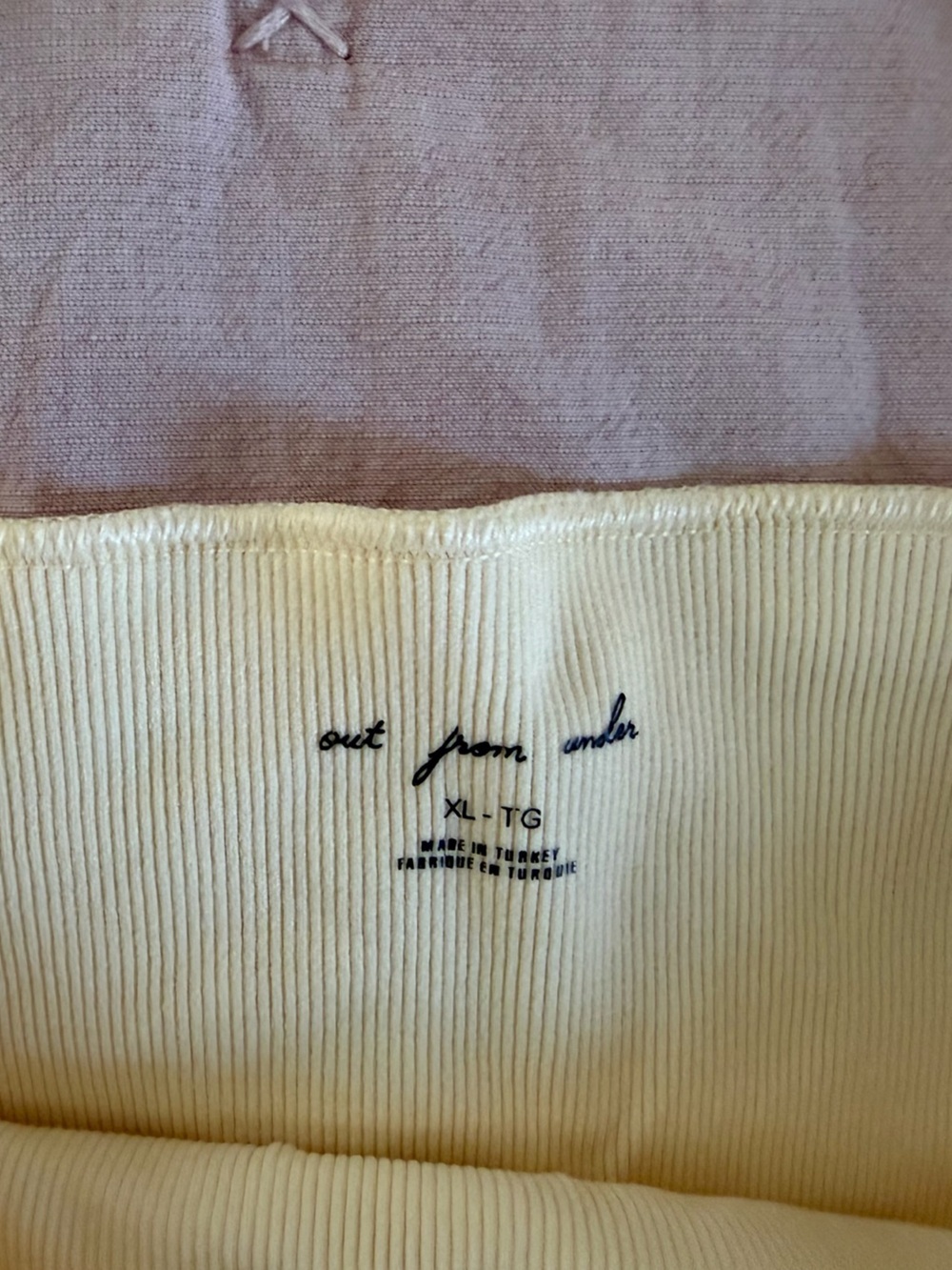 Seamless Yellow Ribbed Bralette Tank Top - Picture 2 of 2